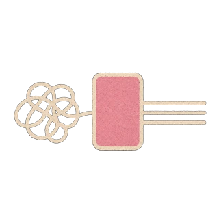 Risograph illustration: a tangled line straightening into ordered rows, the build turning messy work into a clean system